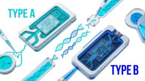 PCR 검사 및 진단 과정 다이어그램