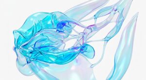 소음순의 해부학적 구조와 비대증의 의학적 개념을 설명하는 3D 일러스트