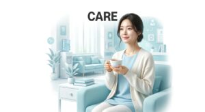수술 후 회복과 케어를 상징하는 평온한 이미지