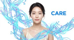 여성 건강 및 회복 케어 컨셉 일러스트